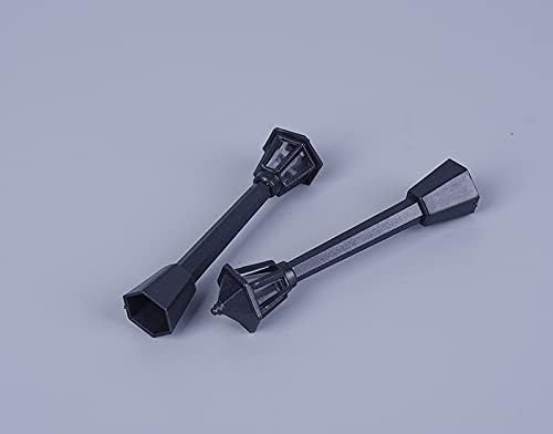 10 Pcs Black Mini Miniature Street Light Model, Railway Train Post Lamps, Black Lamp Outdoor Pathway Lantern Post for Dollhouse Decoration Micro