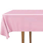 DecorRack 6 Pack Light Pink Plastic Tablecloths (Rectangular 54x108 in)