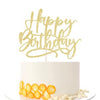Kaoenla Happy Birthday Cake Topper-handwork Golden happy birthday cake Decor,Birthday/Anniversary cakes Selected decorative