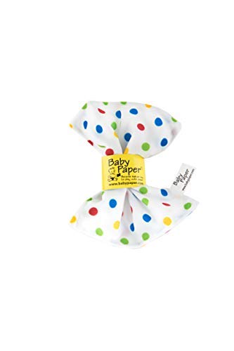 Baby Paper Original Crinkle Sensory Toy | Mint, Polka Dot, Yellow 3-Pack | Bright Colors, Washable, and Non-Toxic Crinkle Paper for Babies | Perfect