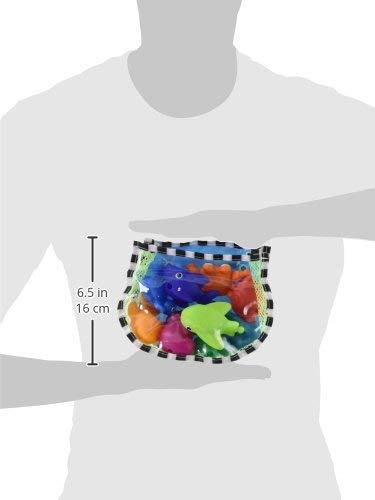 Sassy Snap and Squirt Sea Creatures - 6+ Months Set of 9 Sea Characters Includes Storage Bag with Two Large Suction Cups