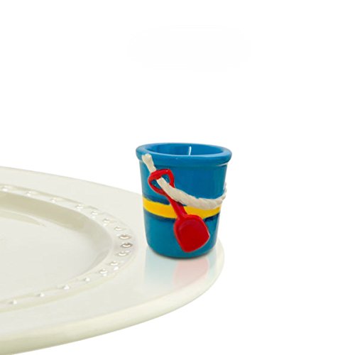 Nora Fleming Hand-Painted Mini: Castle in the Sand (Blue Pail) A202