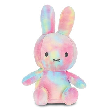 Kids Preferred Miffy Plush 8" Tie Dye Bunny - Sitting Dutch Bunny Plush, Embroidered Details, Ultra Soft Stuffed Animal Plushie for Girls and Boys