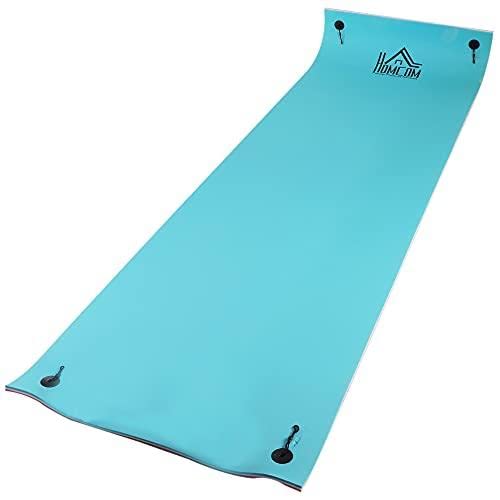 HOMCOM 10' x 5' Floating Mat 3-Layer Lily Pad Floating Mat