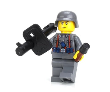 Battle Brick 1.6 Inches Tall Collectible German WW2 Anti-Tank Soldier Custom Collectible Minifigure | Genuine Military Minifig | Printed in The USA |