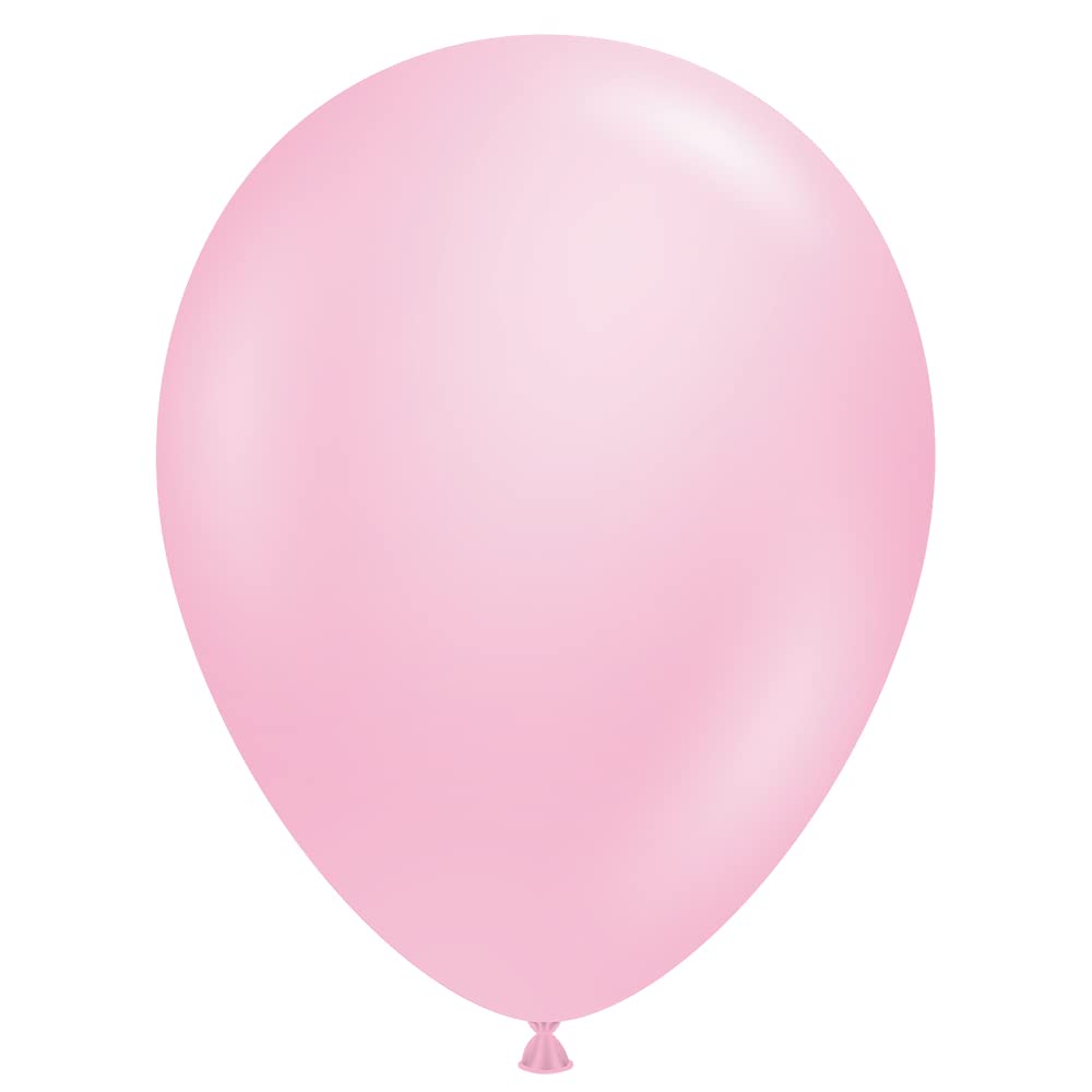 Tuf-Tex 15022 5" Baby Pink Latex Balloons, 5", Light