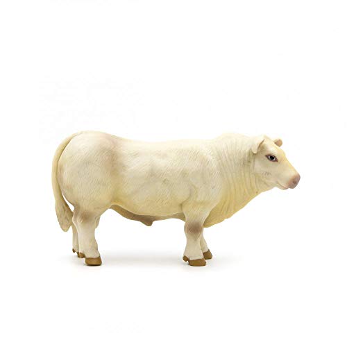Little Buster Toys Charolais Bull - Realistic Bull, 1/16th Scale