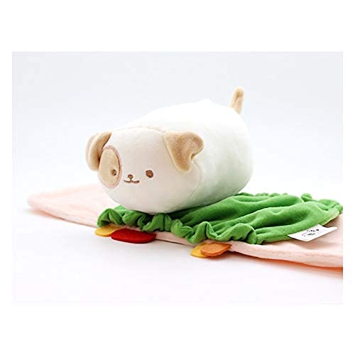 Anirollz Burrito Puppiroll Plush Pillow, Kawaii Puppy Dog, 6"