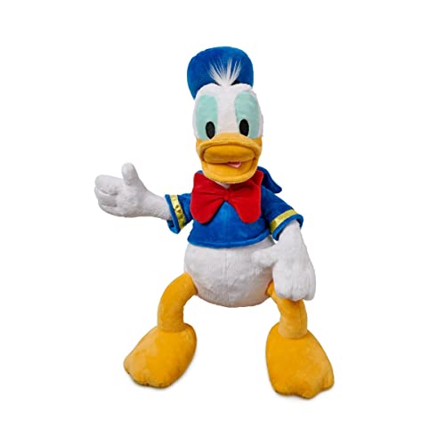 Disney Store Official Donald Duck Medium Soft Toy for Kids, Cuddly Character with Fuzzy Texture and Embroidered Details, Disney Plushy Suitable