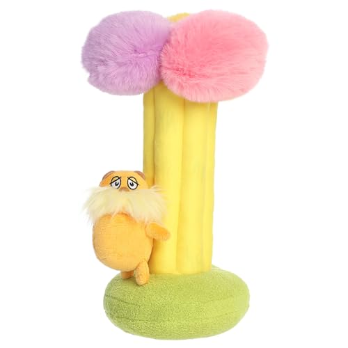 Aurora Dr. Seuss 10.5" Lorax Climbing Truffula Tree Whimsical Plush