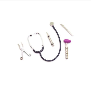 5Pcs Dollhouse Mini Stethoscope Care Tools Dollhouse Dolls Miniature Garden Kit, Hospital Accessories Set for House Decoration Doll Miniature