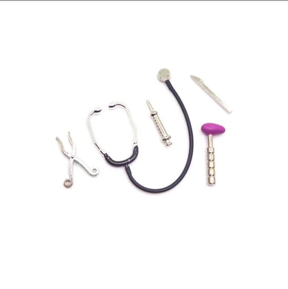 5Pcs Dollhouse Mini Stethoscope Care Tools Dollhouse Dolls Miniature Garden Kit, Hospital Accessories Set for House Decoration Doll Miniature