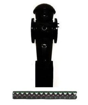 Tornado Black Foosball Man Counter Balanced with Roll Pin