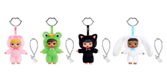 Bratz Bratziez Iconz Series Plush Blind Box with Charm Clip and Accessory, Collectible Characters