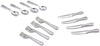 12-Piece 1/12 Scale Silver Miniature Cutlery Set - Stainless Steel Dollhouse Accessories for Cupcake Decorations and Model Displays (0.8" Tiny