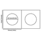 Uncle Paul Coin Flips for Penny,Dime,Lincoln Cent - 50 PCS 20.5mm/0.8inch Cardboard Holders for 2x2 inch Pockets CS07205