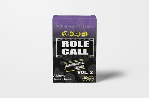 CP TIME Role Call: Blackbuster Edition - Movie Trivia Game for Adults, Black Culture Games, Family Fun, Great for Family Game Nights! (Volume 2)
