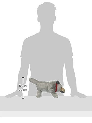 JINX Minecraft Wolf Plush Stuffed Toy, Gray, 15" Long