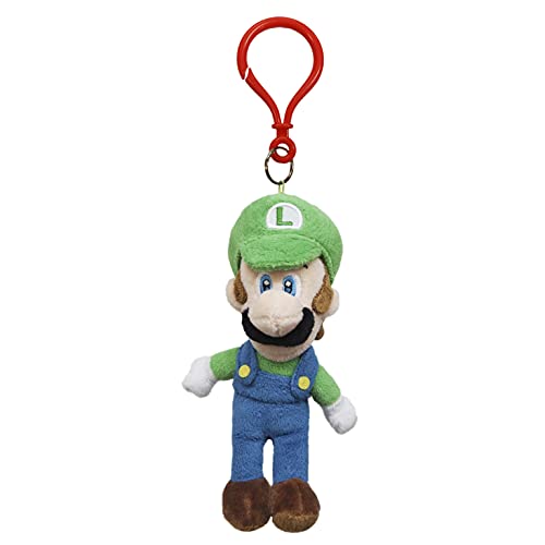 Little Buddy 1833 Super Mario - Luigi 5" Plush Dangler, Multicolor