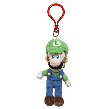 Little Buddy 1833 Super Mario - Luigi 5" Plush Dangler, Multicolor