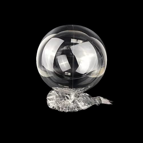 Clear Balloons, 18" Pre Stretched 15 Packs Big Stuffing Crystal Bubble Clear Bobo Balloons for Air or Helium Use