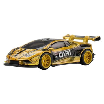 Hot Wheels Premium Pop Culture Gran Turismo Lamborghini Huracán LP 620-2 Super Trofeo 1:64 Scale Die-Cast Car, Metal Body & Real Riders Tires