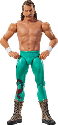 Mattel WWE Jake Roberts Action Figure, Main Event Series #154 6-inch Collectible with 10 Articulation Points & Life-Like Look