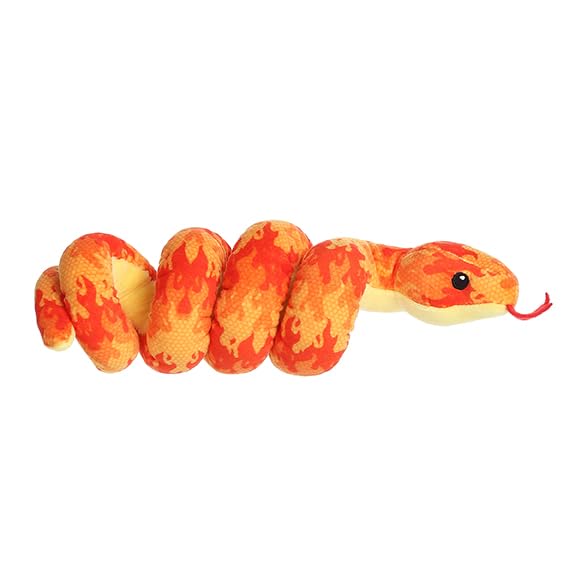Aurora® Playful Snake Wrist Wranglers™ Fiery Inferno Snake™ Stuffed Animal - Vibrant Colors for an Eye-Catching Design - Perfect for Kids, Adults,