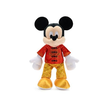 Disney Store Official Mickey Mouse 2026 Lunar New Year Plush - Year of The Fire Horse - Satin Outfit with Embroidered Tunic & Floral Pants - Disney