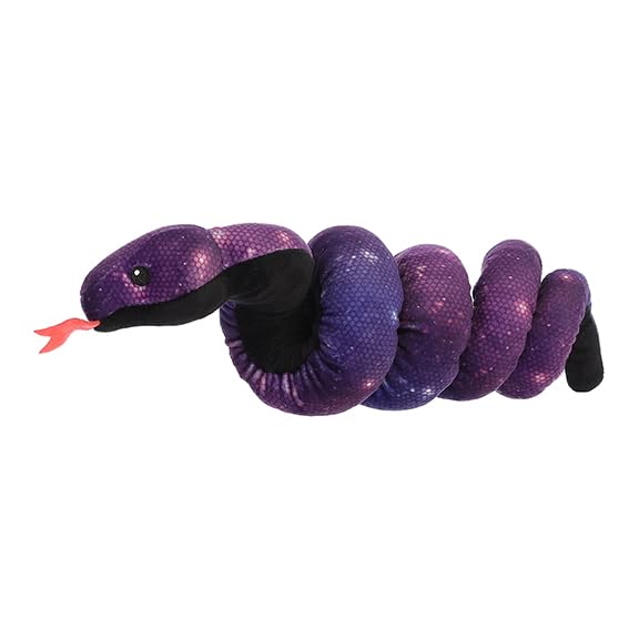 Aurora® Playful Snake Wrist Wranglers™ Twilight Galaxy Snake™ Stuffed Animal - Vibrant Colors for an Eye-Catching Design - Perfect for Kids, Adults