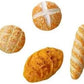 4Pcs Miniature Bread Decorations, 1/12 Scale Resin Bakery Food for Dollhouse, DIY Crafts and Model Displays