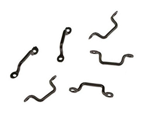 Dollhouse Miniature Window Handle Pulls, 6 pc, Pewter Finish