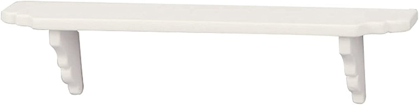 Dollhouse Wall Shelf, 1:12 Scale Miniature Dollhouse Accessories, White Doll House Storage Wall Shelf for Kitchen Scene White