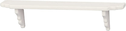 Dollhouse Wall Shelf, 1:12 Scale Miniature Dollhouse Accessories, White Doll House Storage Wall Shelf for Kitchen Scene White