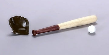 Dollhouse Miniature Baseball Set