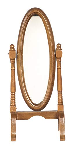 Aztec Wodden Standing Swivel Mirror D1165