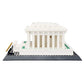 Lincoln Memorial Building Block Set (979 Pieces) Washington D.C. Lincoln Memorial Famous Landmark Series - Architecture Model for Kids and Adults