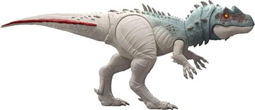 Mattel Jurassic World Dinosaur Figure Toy, Gigantic Thrashers Large Torvosaurus with 2 Attack Action & Evolve Feature, Digital Play