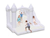 Bounceland Castle Palace Daydreamer Cloud Bounce House, 10.8 ft L x 9.8 ft W x 8.7 ft H, Basketball Hoop, UL Blower Included, Trendy Neutral Color