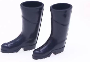 1Pair Black 1/12 Miniature Rubber Boots Dollhouse Garden Accessories?Dollhouse Accessories, Decorations
