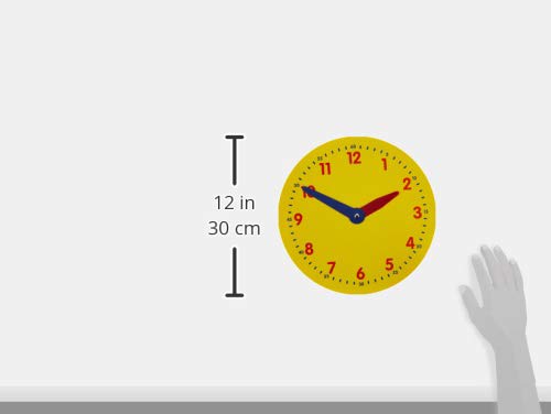 Didax Educational Resources Magnetic Demonstration Clock Math Manipulative, 12 inch diameter