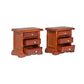 Wooden Dollhouse Night Stands | Set of 2 | Bedside Tables | Dolls House Furniture | 1/12 Scale (Medium)