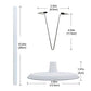 ZITA ELEMENT 2 Pcs Adjustable Doll Stand Support Base for 14-18 Inch Dolls - White