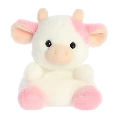 Aurora® Adorable Palm Pals™ Belle Strawberry Cow™ Stuffed Animal - Fun Collectible Plush for Kids and Adult Collectors - Perfect for Decorating Rooms
