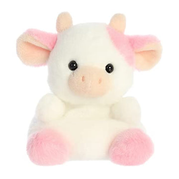 Aurora® Adorable Palm Pals™ Belle Strawberry Cow™ Stuffed Animal - Fun Collectible Plush for Kids and Adult Collectors - Perfect for Decorating Rooms