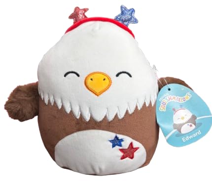 Squishmallows Edward the Bald Eagle - 8 Inch Stuffed Plush Toy