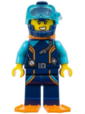 LEGO City: Diver Minifigure with Reef and Shark (Ages 6+)