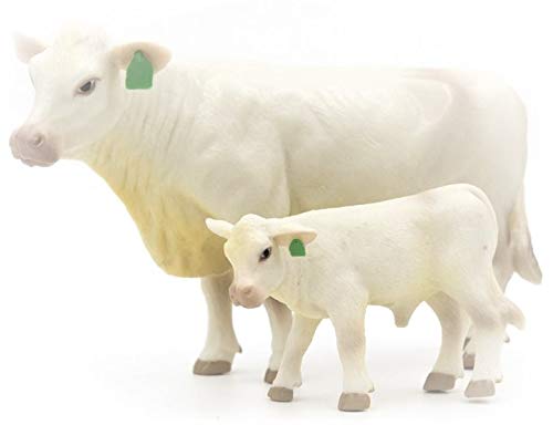 Little Buster Toys Charolais Cow and Calf Pair - 1/16th Scale