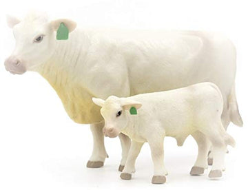 Little Buster Toys Charolais Cow and Calf Pair - 1/16th Scale