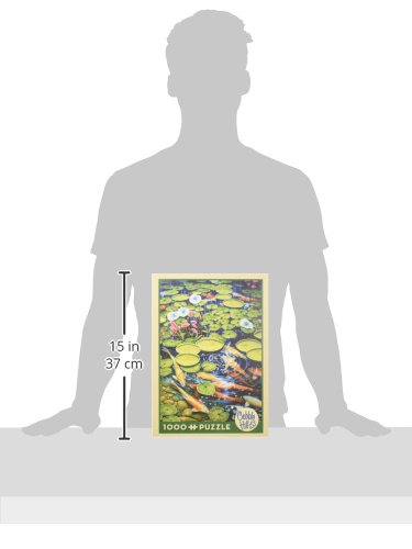 Cobble Hill 1000 Piece Puzzle - Koi Pond - Sample Poster Included